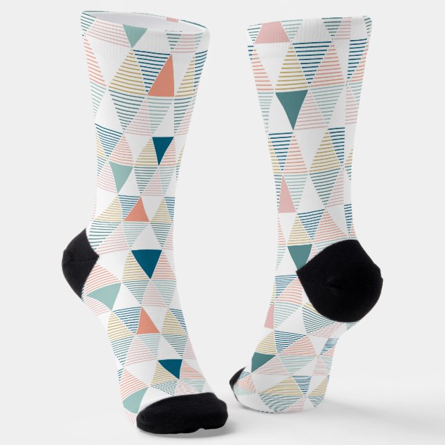 Calcetines Tiras coloridas triángulos sin soldadura (Angular)