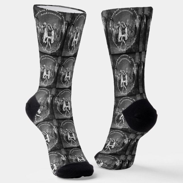 Calcetines Tom Lost His Reason All Together Burns Night Grey (Angular)