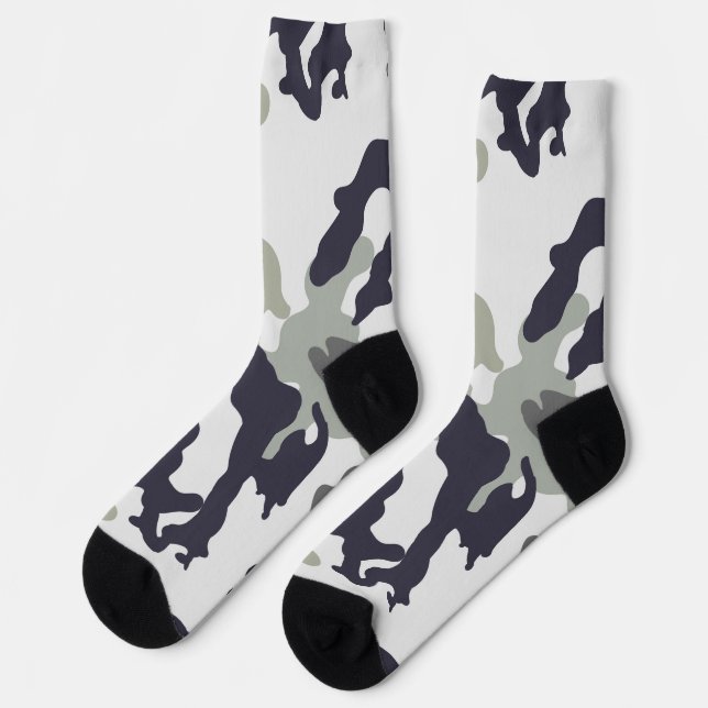 Calcetines tono gris camuflaje (Izquierda)