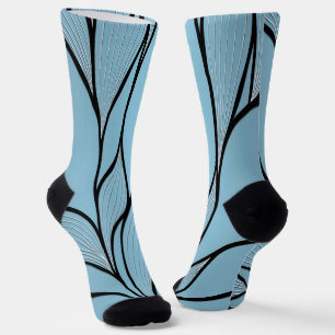 Calcetines Tonos creativos azul cielo Patrón de salida