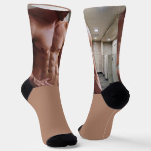 Calcetines Torso masculino musculoso sin camiseta de Slippery