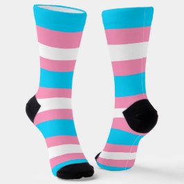 Calcetines  Transgender Flag | LGBTQIA+ Pink, Blue and White