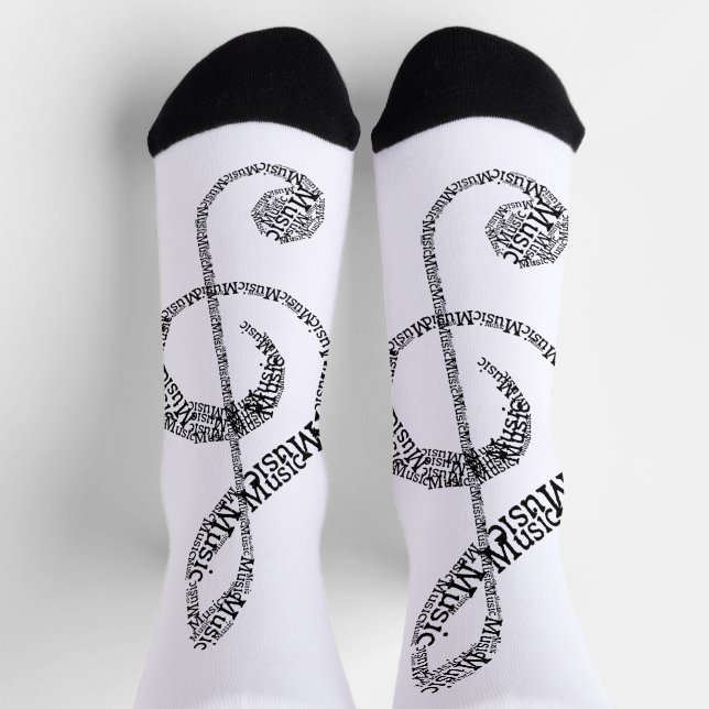 Calcetines Treble Clef (Arriba)
