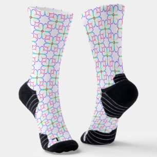 Calcetines Trebol de cuatro hojas brillante y afortunado