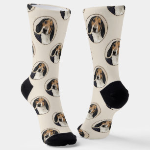 Calcetines Treeing Walker Coonhound Pintando arte original de