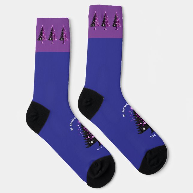 Calcetines Treemazing Stockbridge 2024 Memorial Socks Purple (Derecha)