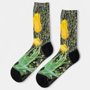 Calcetines Tres tulipanes amarillos /