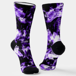 Calcetines Triángulo brillante violeta ultra violeta que elec