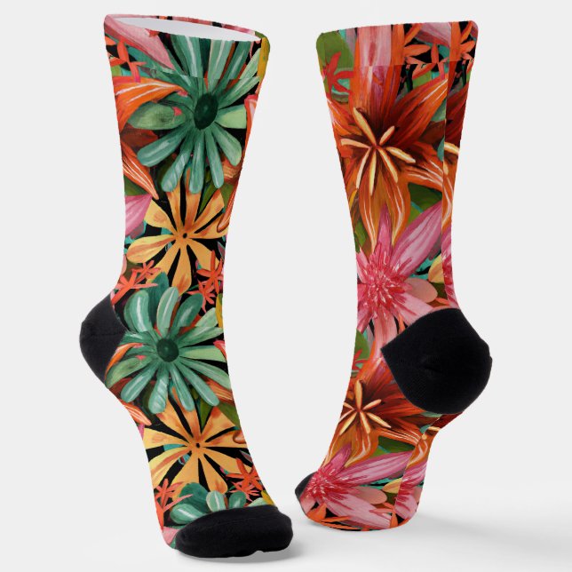 Calcetines tropical/hawaiano/floral/floral (Angular)
