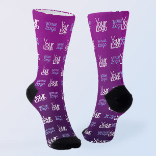 Calcetines Tu Logotipo 2 imágenes o logotipos comerciales c