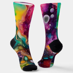 Calcetines Tye retro de los años 60 muere hippy de los 70