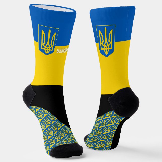 Calcetines Ucrania Socks, bandera ucraniana patriótica / depo (Angular)