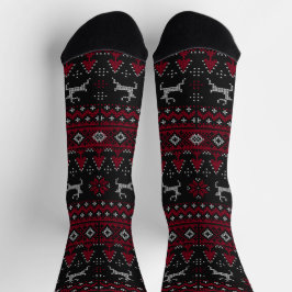 Calcetines "Ugly Sweater" Christmas Reindeer