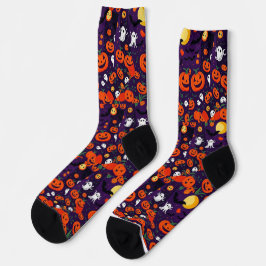Calcetines Último zócalos vibrantes tambaleantes calabaza bri