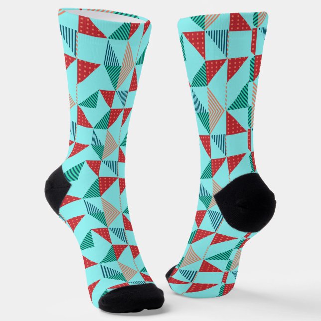 Calcetines Un diseño fresco de patrón retro (Angular)