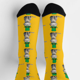 Calcetines Un gato irlandés feliz
