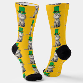 Calcetines Un gato irlandés feliz