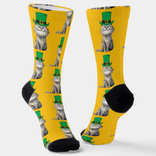 Calcetines Un gato irlandés feliz