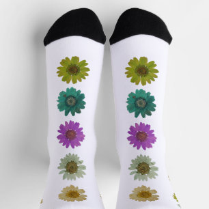 Calcetines Un par de medias divertidas y floridas