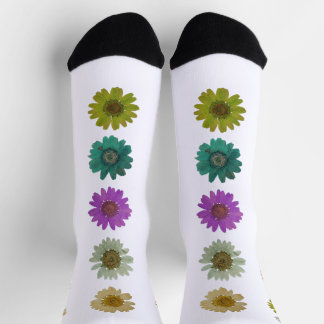 Calcetines Un par de medias divertidas y floridas