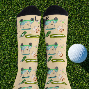 Calcetines Un patrón de un día de golf