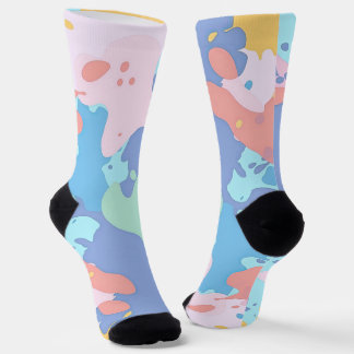 Calcetines Un patrón desordenado de manchas de pintura
