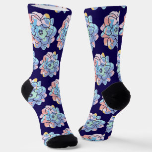 Calcetines Una flor hecha de manchas de pintura