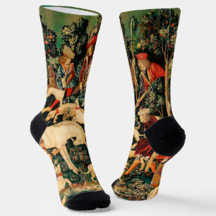 Calcetines Unicorn Tapestries defiende la caza