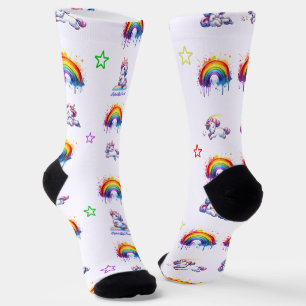 CALCETINES UNICORNS & RAINBOW SOCKS