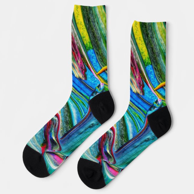 Calcetines Unisex Abstract Crew Sock (Izquierda)