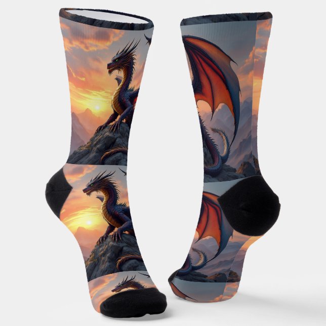 Calcetines UNISEX Bright Socks Dragón de Roca 0040 (Angular)