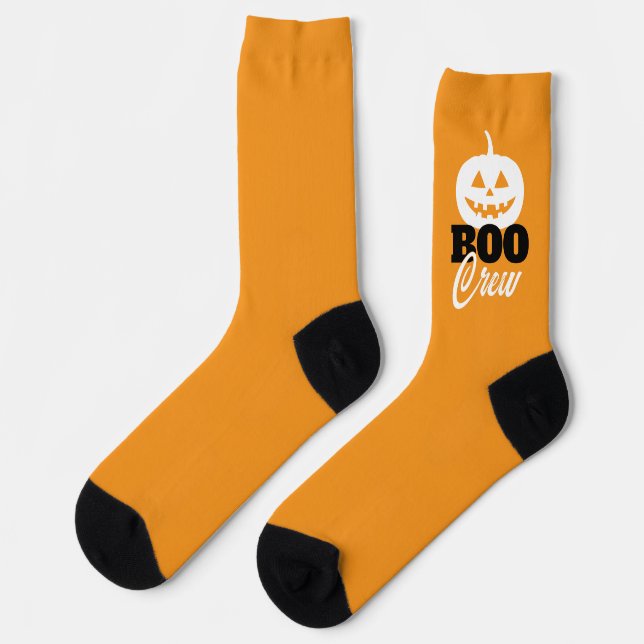 calcetines unisex Halloween BOO CREW (Izquierda)
