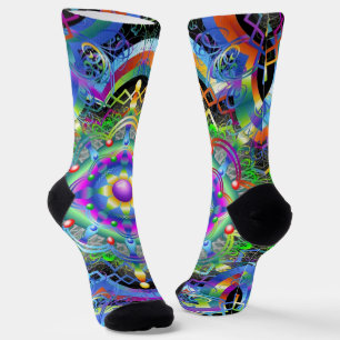 Calcetines Universo Mandala Colores Psicodélicos