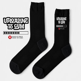 Calcetines Uploading to Gym Failed Funny Fitness Humor