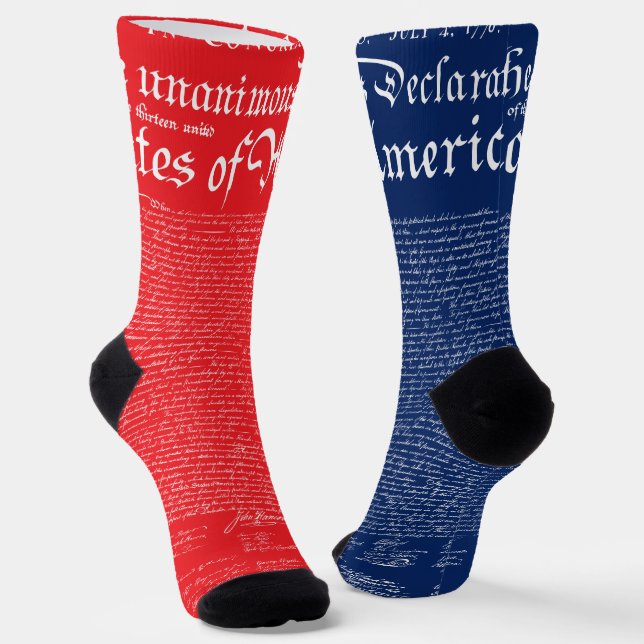 Calcetines US Declaration of Independence (Angular)