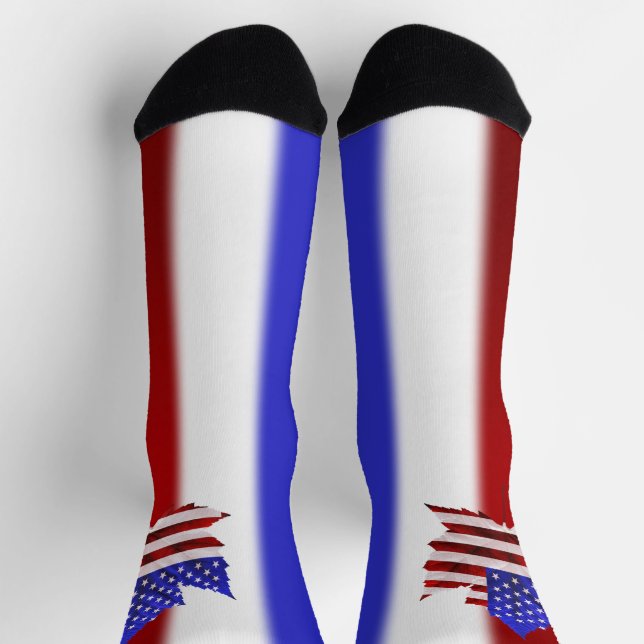 Calcetines USA Canadá Personalizados Calcetines de (Arriba)