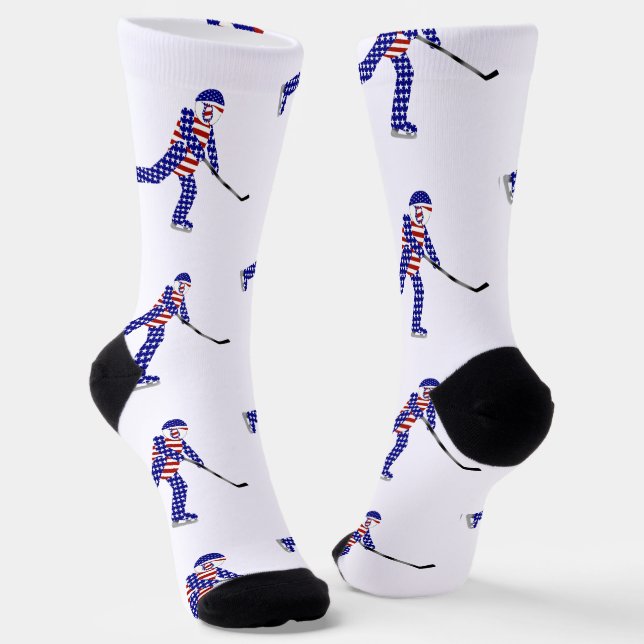 Calcetines USA Ice Hockey   (Angular)