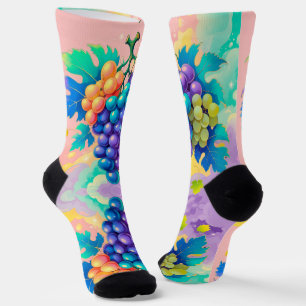 Calcetines Uvas coloridas