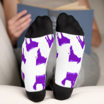 Calcetines Vaca Morada