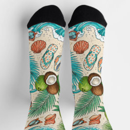 Calcetines Vacaciones tropicales.