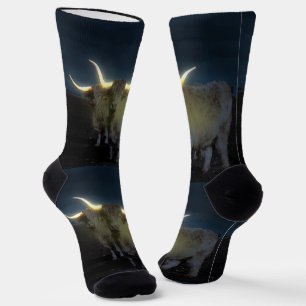 Calcetines Vacas brillantes de las tierras altas, soplones de