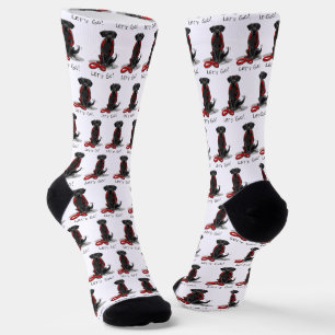 Calcetines ¡Vamos! Recuperador de Labrador Negro - Perro lind