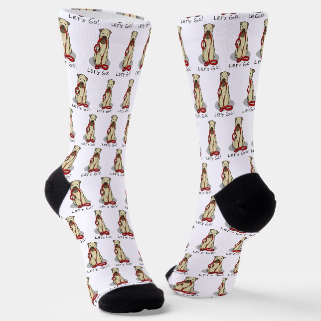 Calcetines ¡Vamos! Walk Wheaten Terrier Dog (trigo 1b2) (Angular)
