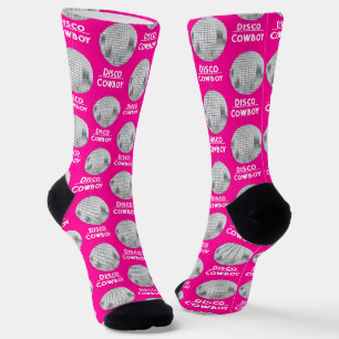 Calcetines Vaquero Disco Bola Divertida Soltero