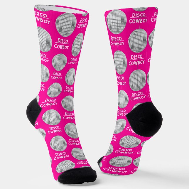 Calcetines Vaquero Disco Bola Divertida Soltero (Angular)