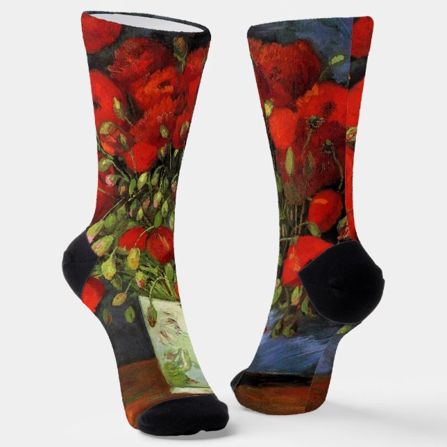 Calcetines Vase con los pipetas rojos de Vincent van Gogh (Angular)