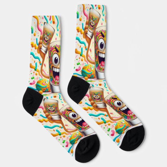 Calcetines Vaso de chupito de Fiesta Rave (Derecha)