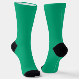 calcetines verde brillante con talones y dedos neg
