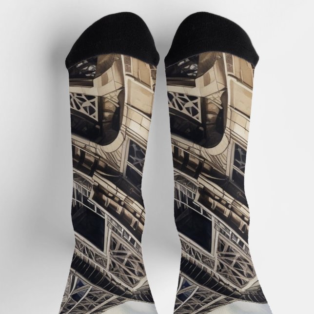 Calcetines Viaje de la Torre Eiffel de París (Arriba)