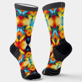 Calcetines Vibes antiguas en colores: elegantes formas geomét
